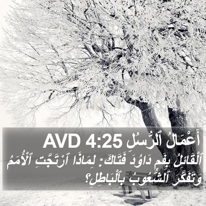 أَعْمَالُ ٱلرُّسُلِ 4:25 AVD Bible Study