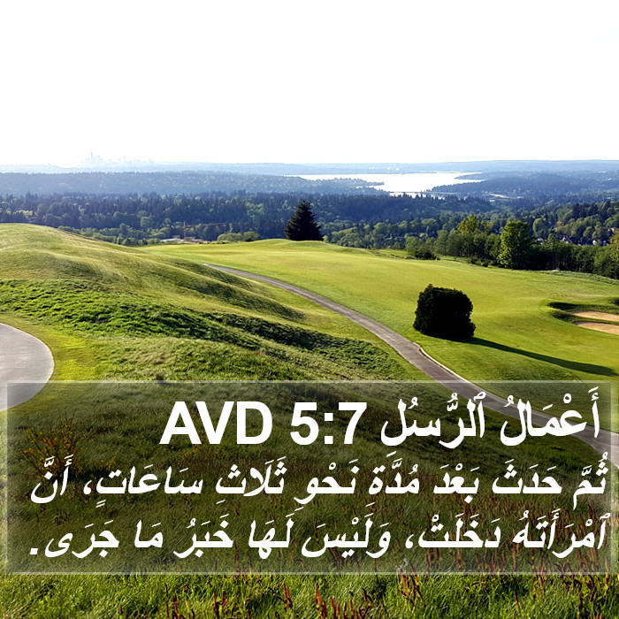 أَعْمَالُ ٱلرُّسُلِ 5:7 AVD Bible Study