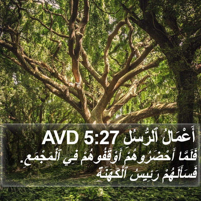 أَعْمَالُ ٱلرُّسُلِ 5:27 AVD Bible Study