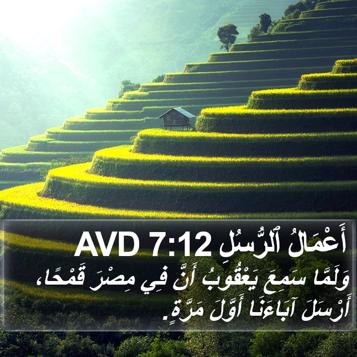 أَعْمَالُ ٱلرُّسُلِ 7:12 AVD Bible Study