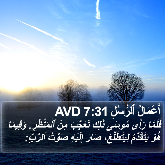 أَعْمَالُ ٱلرُّسُلِ 7:31 AVD Bible Study