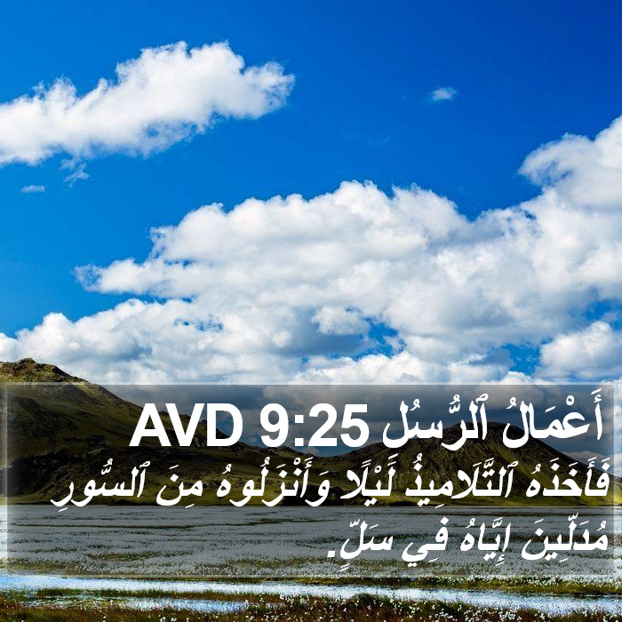 أَعْمَالُ ٱلرُّسُلِ 9:25 AVD Bible Study