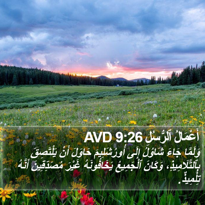 أَعْمَالُ ٱلرُّسُلِ 9:26 AVD Bible Study