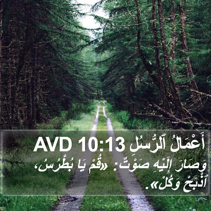 أَعْمَالُ ٱلرُّسُلِ 10:13 AVD Bible Study