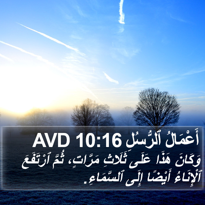 أَعْمَالُ ٱلرُّسُلِ 10:16 AVD Bible Study