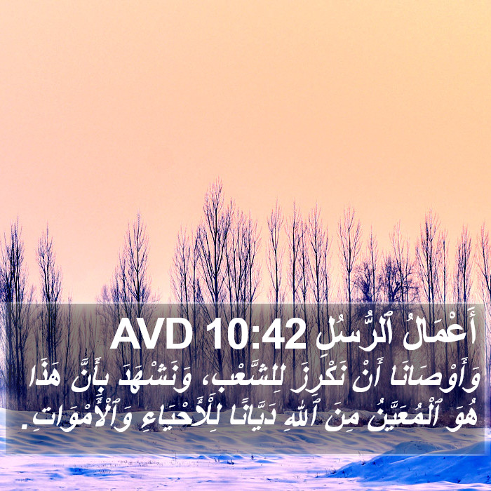 أَعْمَالُ ٱلرُّسُلِ 10:42 AVD Bible Study