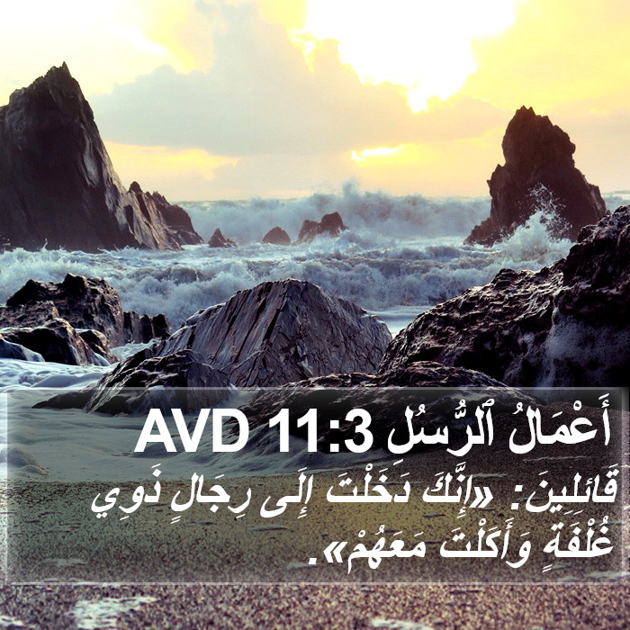 أَعْمَالُ ٱلرُّسُلِ 11:3 AVD Bible Study