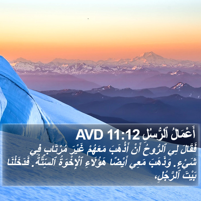 أَعْمَالُ ٱلرُّسُلِ 11:12 AVD Bible Study