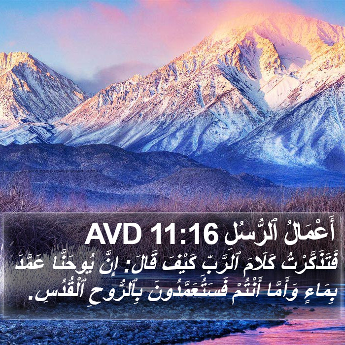 أَعْمَالُ ٱلرُّسُلِ 11:16 AVD Bible Study