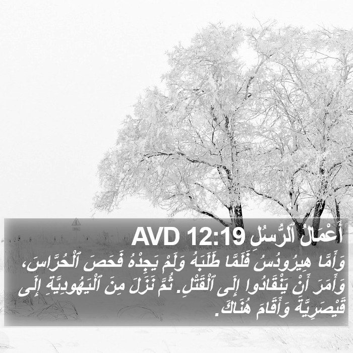 أَعْمَالُ ٱلرُّسُلِ 12:19 AVD Bible Study