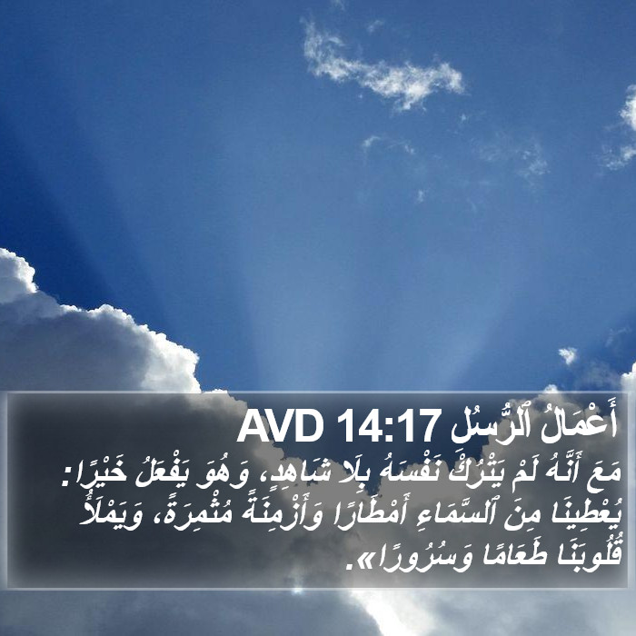 أَعْمَالُ ٱلرُّسُلِ 14:17 AVD Bible Study