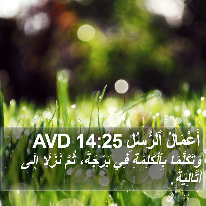 أَعْمَالُ ٱلرُّسُلِ 14:25 AVD Bible Study