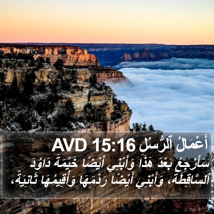 أَعْمَالُ ٱلرُّسُلِ 15:16 AVD Bible Study