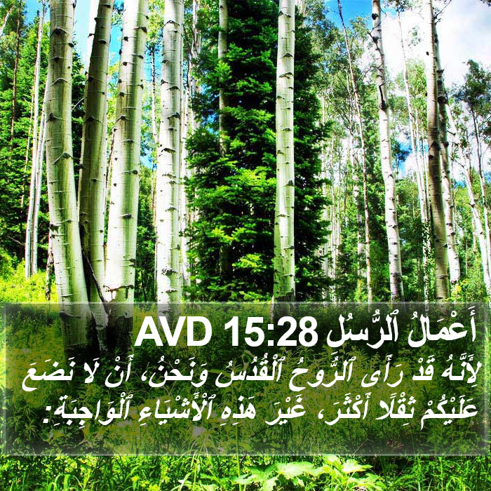 أَعْمَالُ ٱلرُّسُلِ 15:28 AVD Bible Study