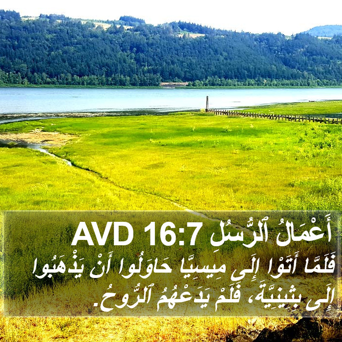 أَعْمَالُ ٱلرُّسُلِ 16:7 AVD Bible Study