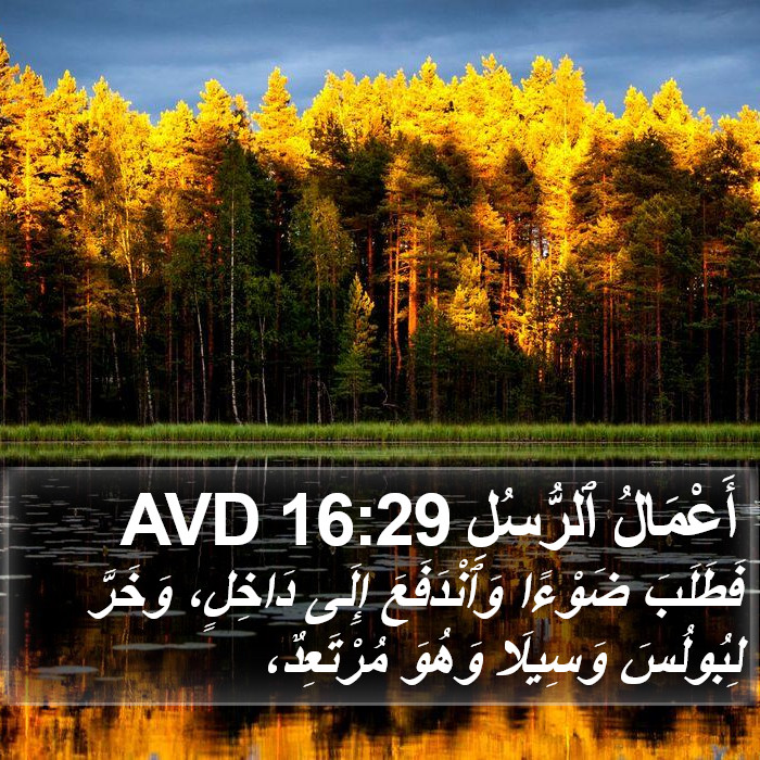 أَعْمَالُ ٱلرُّسُلِ 16:29 AVD Bible Study
