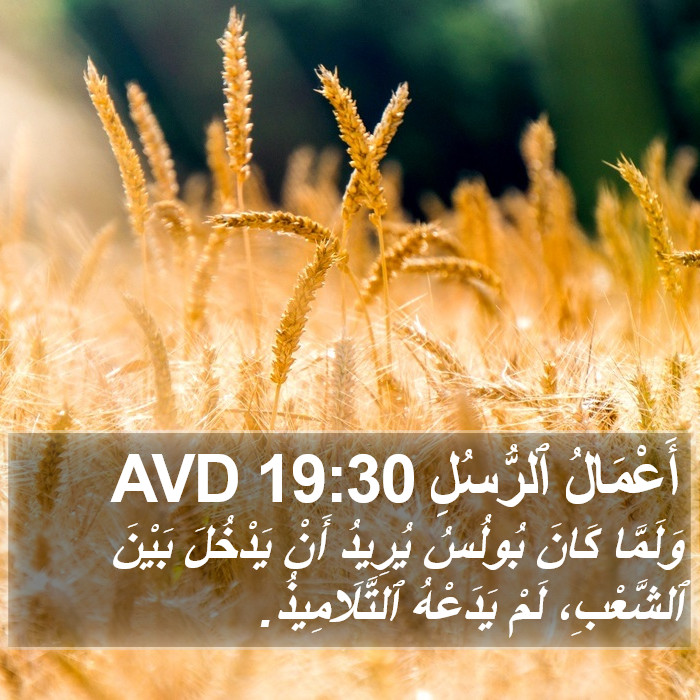 أَعْمَالُ ٱلرُّسُلِ 19:30 AVD Bible Study