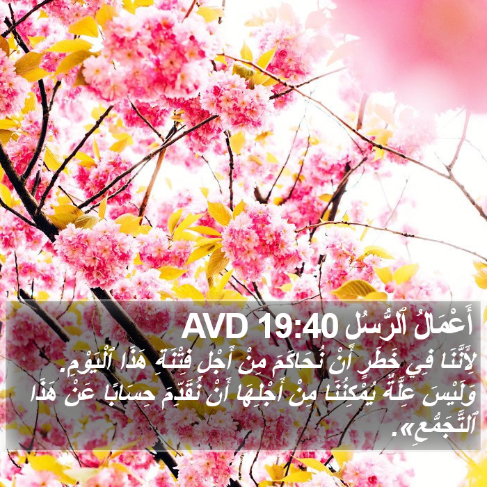 أَعْمَالُ ٱلرُّسُلِ 19:40 AVD Bible Study