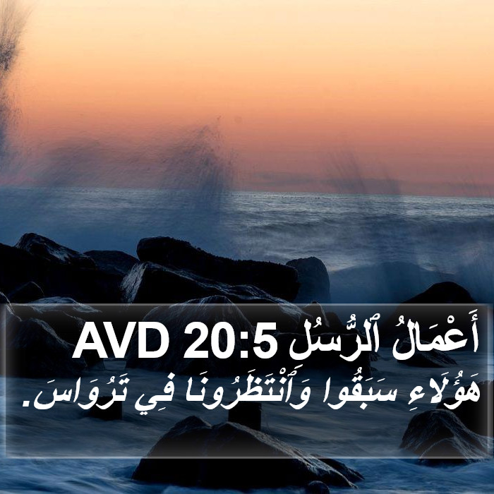 أَعْمَالُ ٱلرُّسُلِ 20:5 AVD Bible Study