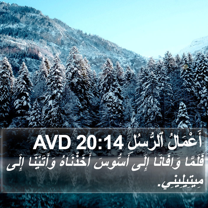 أَعْمَالُ ٱلرُّسُلِ 20:14 AVD Bible Study