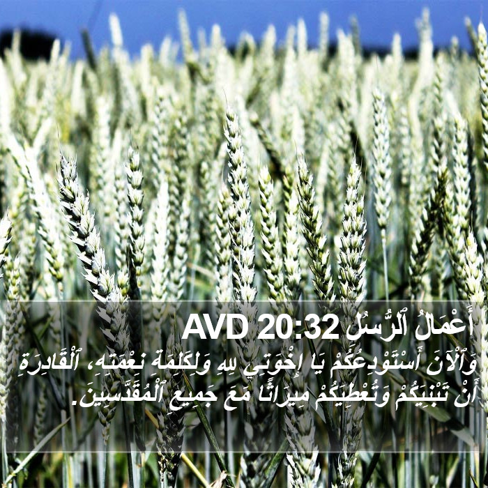 أَعْمَالُ ٱلرُّسُلِ 20:32 AVD Bible Study