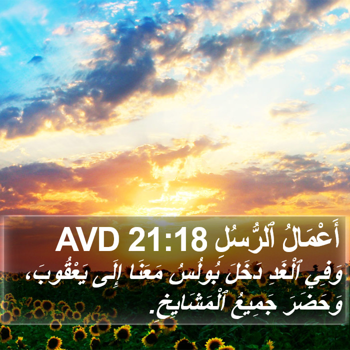 أَعْمَالُ ٱلرُّسُلِ 21:18 AVD Bible Study