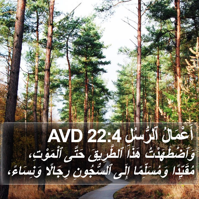 أَعْمَالُ ٱلرُّسُلِ 22:4 AVD Bible Study