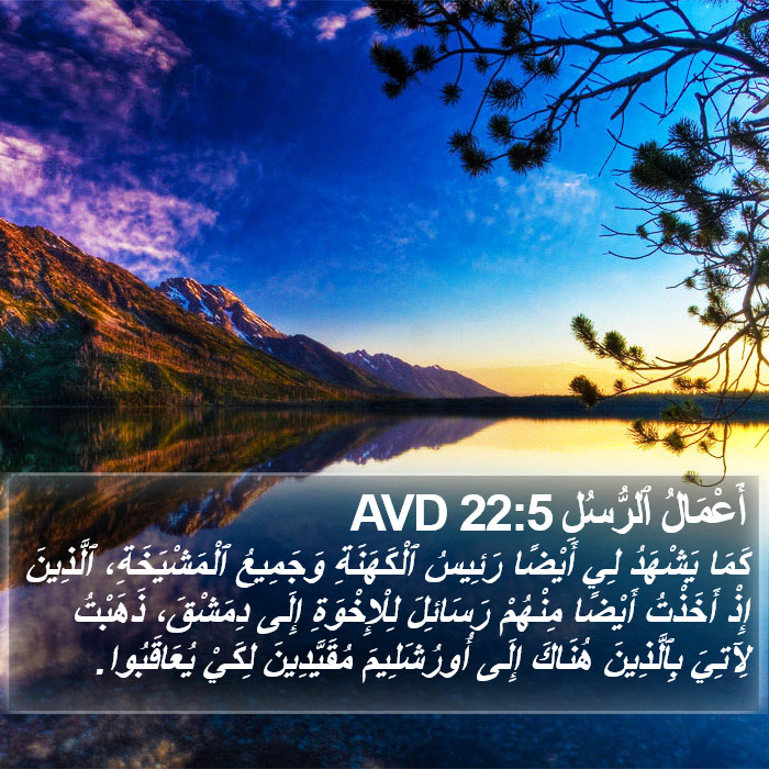 أَعْمَالُ ٱلرُّسُلِ 22:5 AVD Bible Study