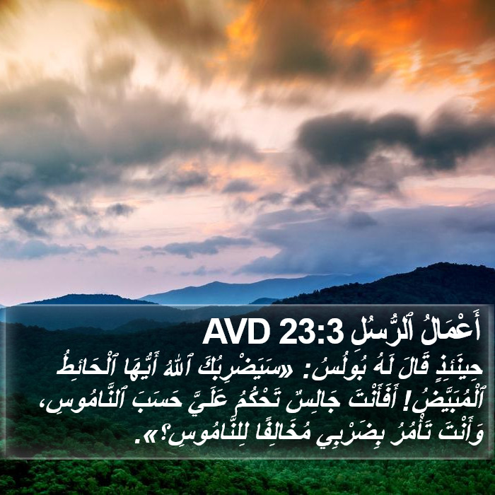 أَعْمَالُ ٱلرُّسُلِ 23:3 AVD Bible Study