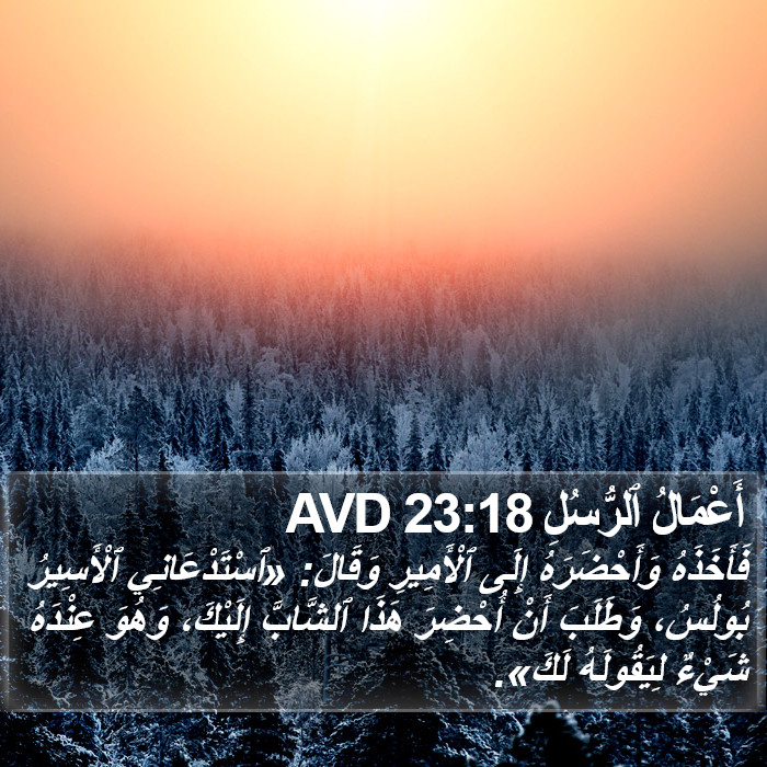 أَعْمَالُ ٱلرُّسُلِ 23:18 AVD Bible Study