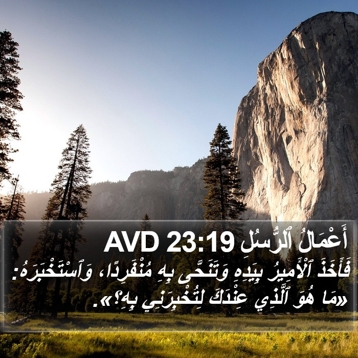 أَعْمَالُ ٱلرُّسُلِ 23:19 AVD Bible Study