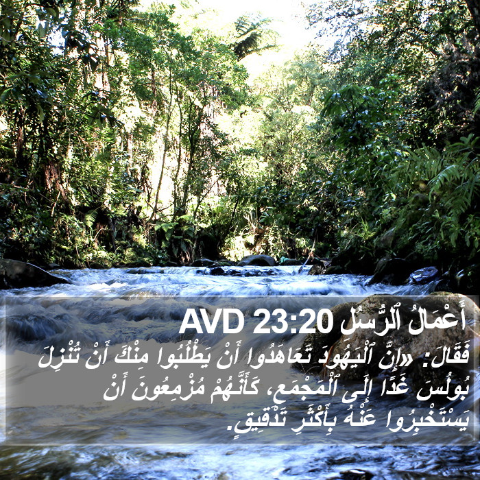 أَعْمَالُ ٱلرُّسُلِ 23:20 AVD Bible Study