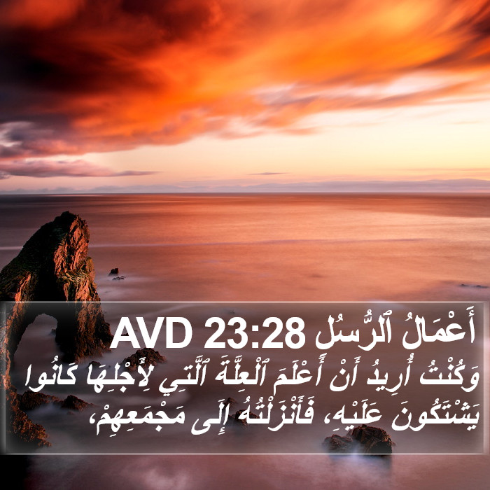 أَعْمَالُ ٱلرُّسُلِ 23:28 AVD Bible Study