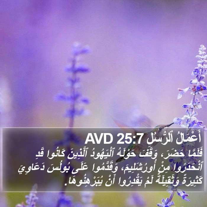 أَعْمَالُ ٱلرُّسُلِ 25:7 AVD Bible Study