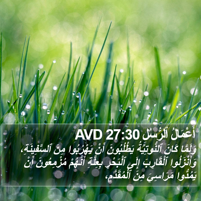 أَعْمَالُ ٱلرُّسُلِ 27:30 AVD Bible Study
