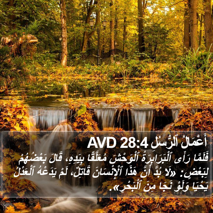 أَعْمَالُ ٱلرُّسُلِ 28:4 AVD Bible Study