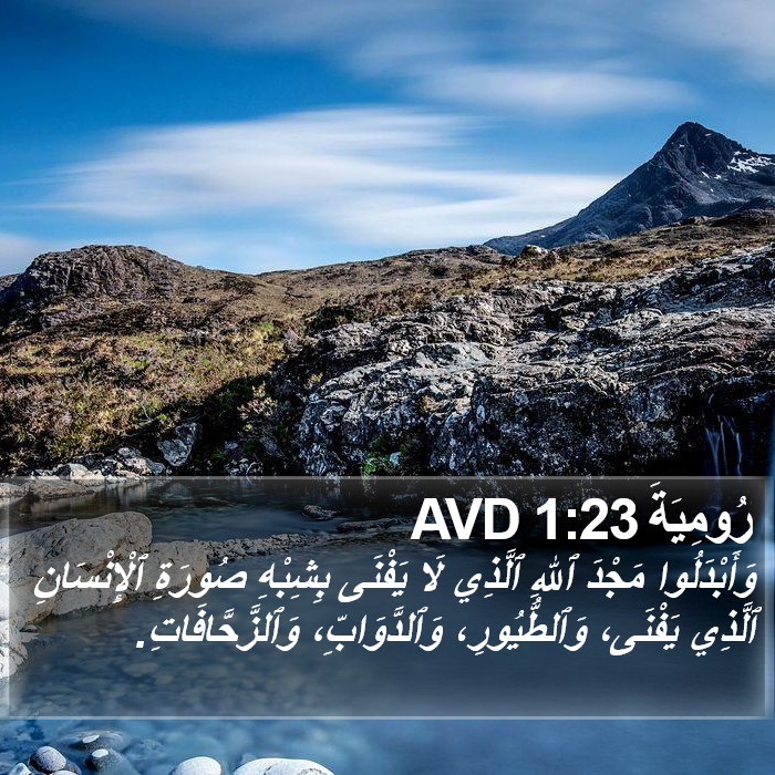 رُومِيَةَ 1:23 AVD Bible Study