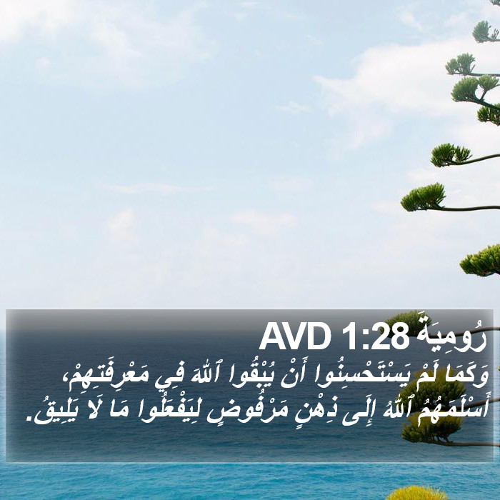 رُومِيَةَ 1:28 AVD Bible Study