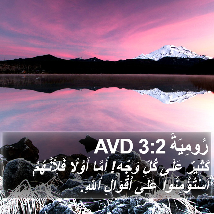 رُومِيَةَ 3:2 AVD Bible Study