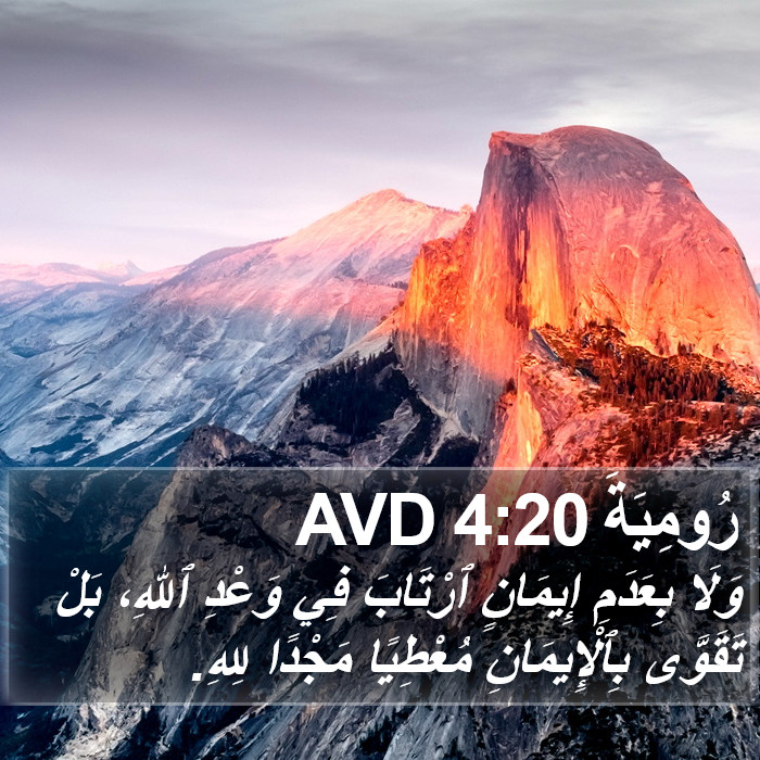 رُومِيَةَ 4:20 AVD Bible Study