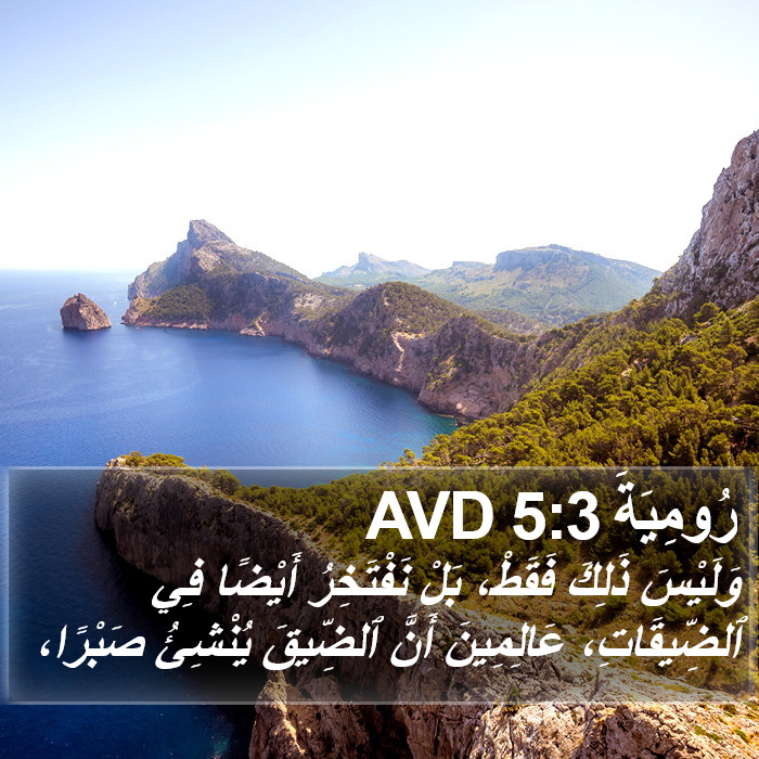 رُومِيَةَ 5:3 AVD Bible Study