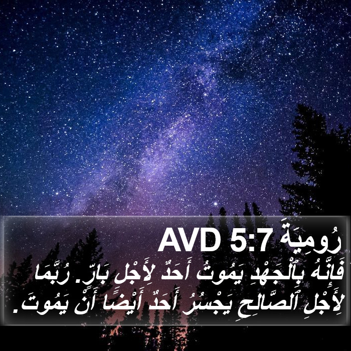 رُومِيَةَ 5:7 AVD Bible Study