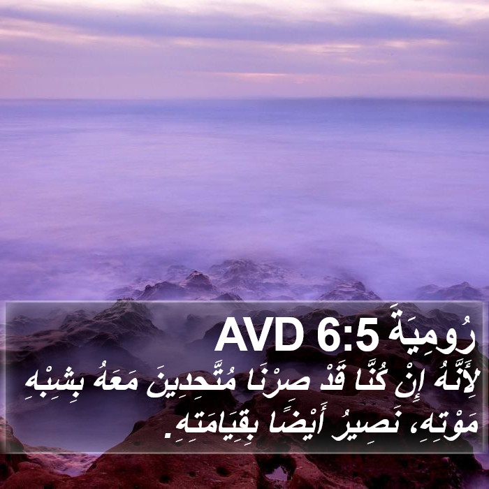 رُومِيَةَ 6:5 AVD Bible Study