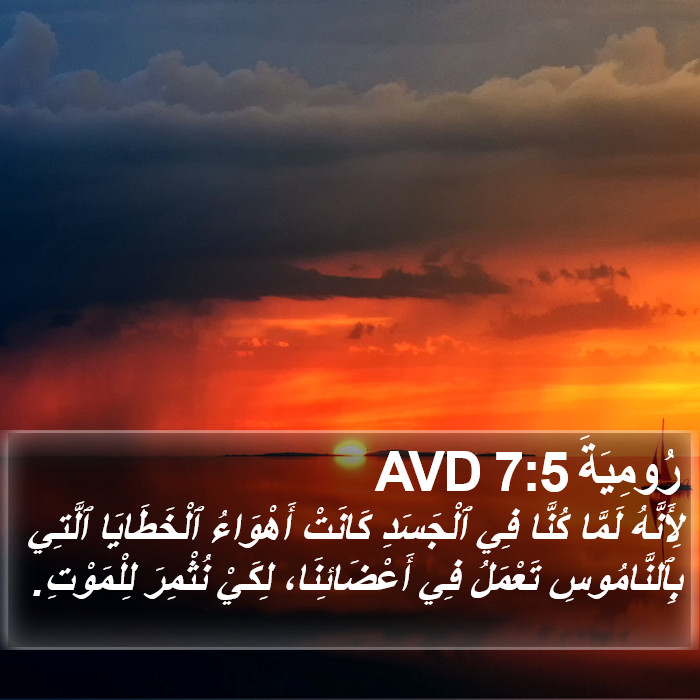 رُومِيَةَ 7:5 AVD Bible Study