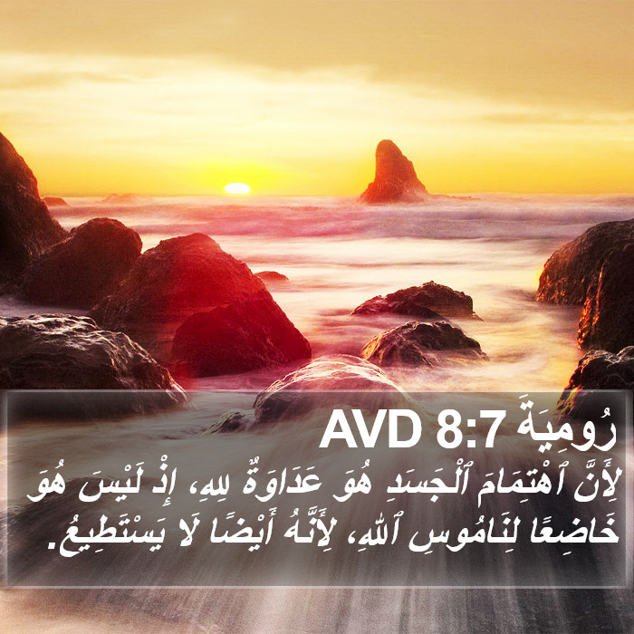 رُومِيَةَ 8:7 AVD Bible Study