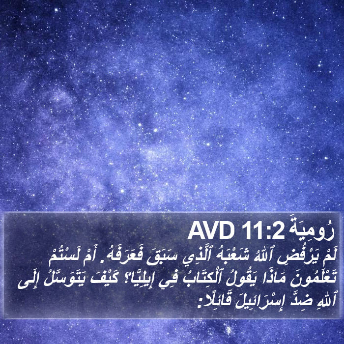 رُومِيَةَ 11:2 AVD Bible Study