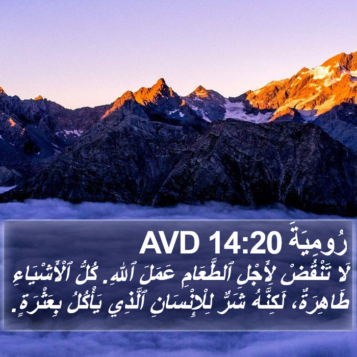 رُومِيَةَ 14:20 AVD Bible Study