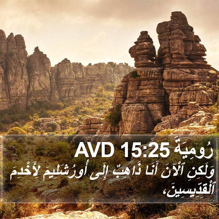 رُومِيَةَ 15:25 AVD Bible Study