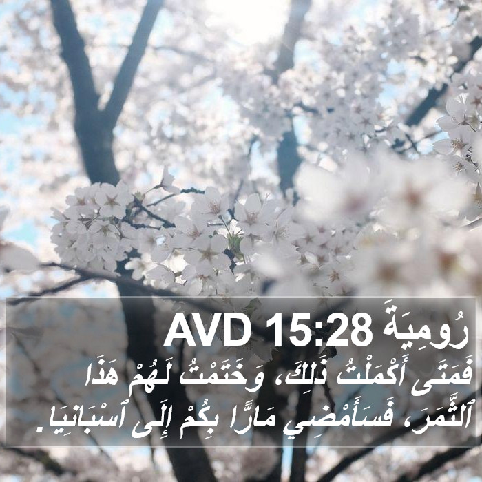 رُومِيَةَ 15:28 AVD Bible Study