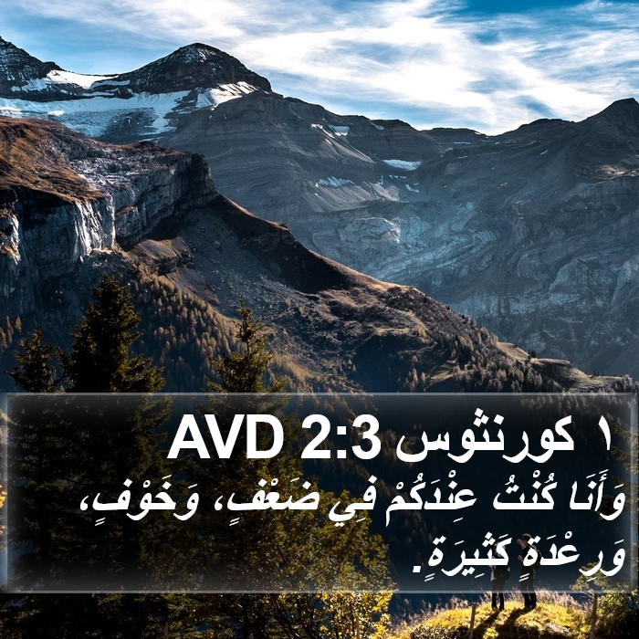 ١ كورنثوس 2:3 AVD Bible Study